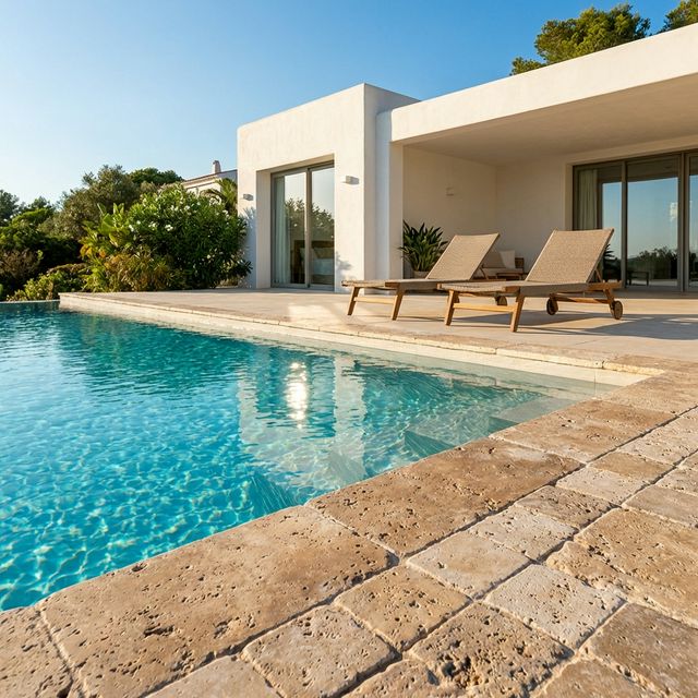 Lüks Villa Havuz Kenarı Kaplama